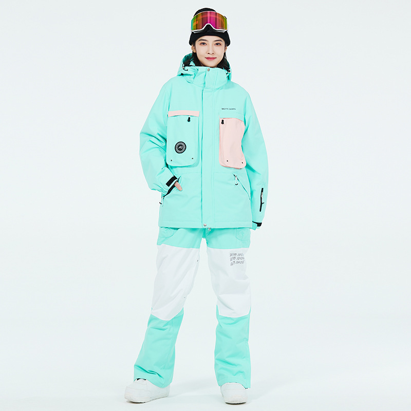 Picture of Women's Ski Suit Men's Winter Outdoor Windproof Waterproof Warm Thickened New Arrival Snowboard Double Ski Suit