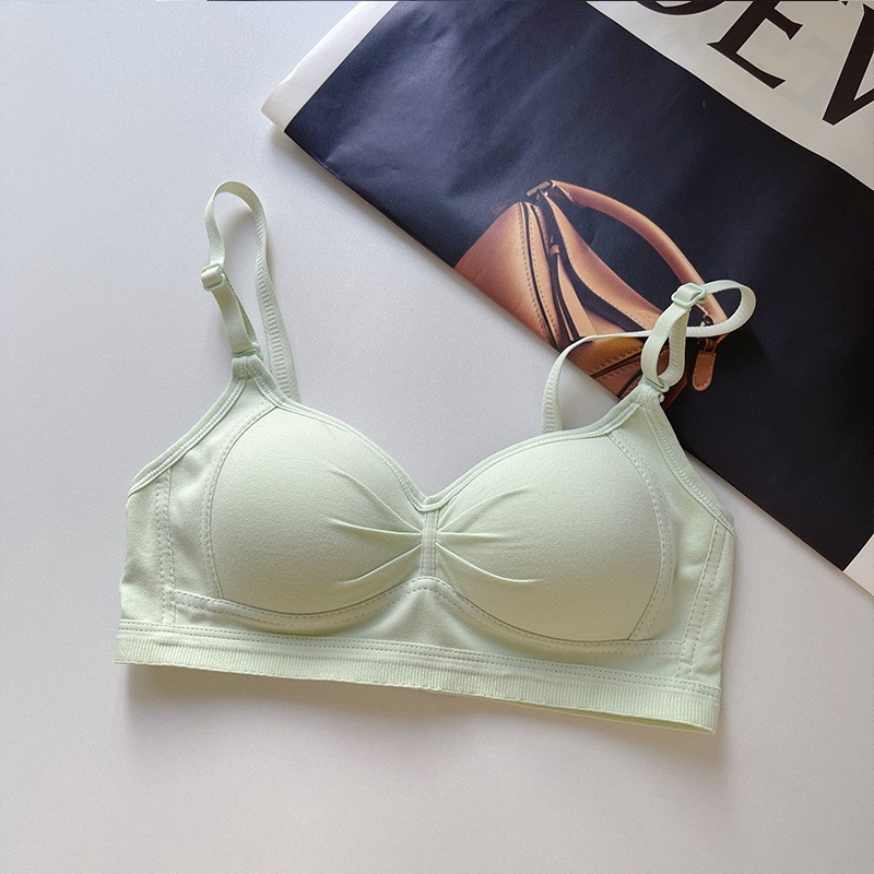 Picture of Japanese-style Seamless Underwear Women's Small Chest Gathered and Large One-piece Breast Collector Anti-sagging No-steel Ring Girls' Bra