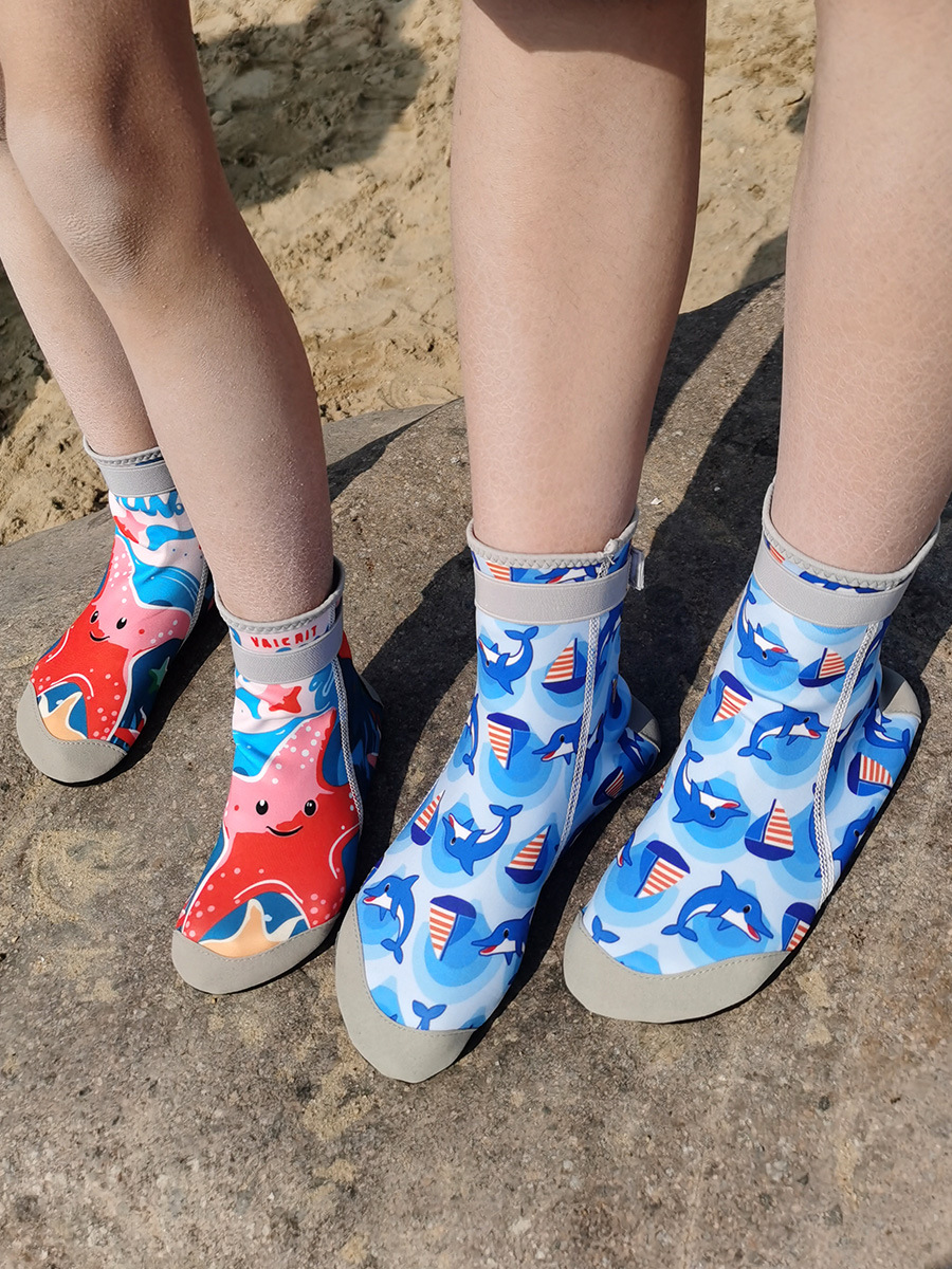 High-barrel beach socks shoes children's water park swimming snorkeling shoes baby non-slip diving adult sea drifting shoes