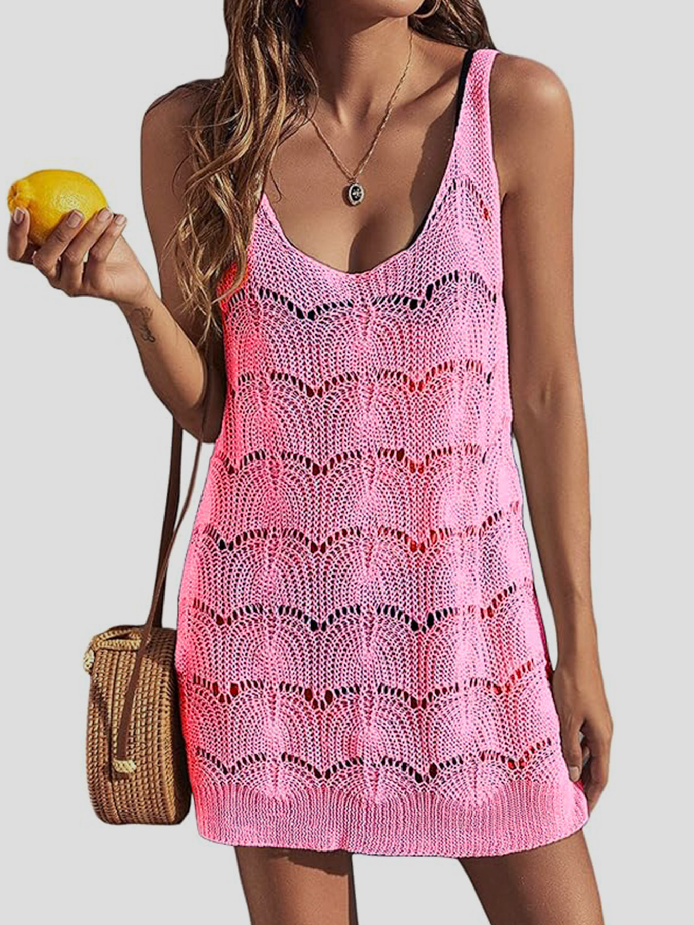 Foreign trade cross-border Europe and the United States Amazon source manufacturers knitted vest dress thin wisps empty spring and summer