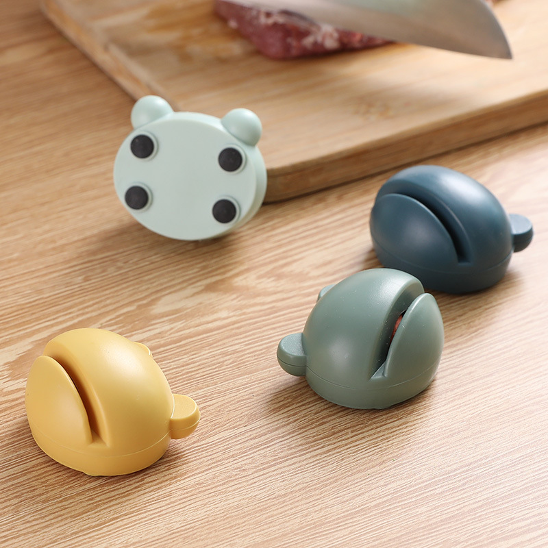 Picture of A3021 Cartoon Knife Grinder Kitchen Grinding Stone Creative Household Manual Grinding Scissors Grinding Kitchen Knife