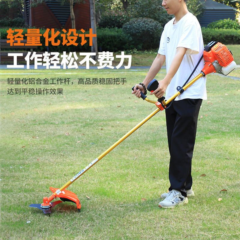 Mitsubishi brush cutter two-stroke side-mounted gasoline mower multi-function carrying high-power mower grass trimmer