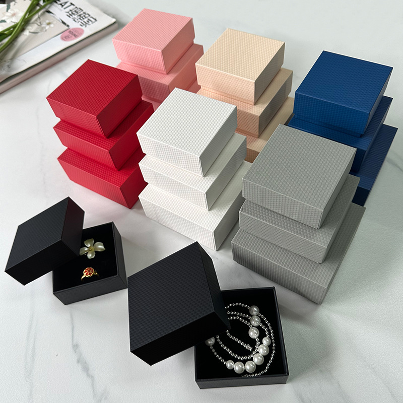 Manufacturer's Ready-Made Jewelry Box, Heaven and Earth Cover Packaging Box, Ring, Earrings, Necklace, High-End Jewelry Box, Jewelry Storage Box