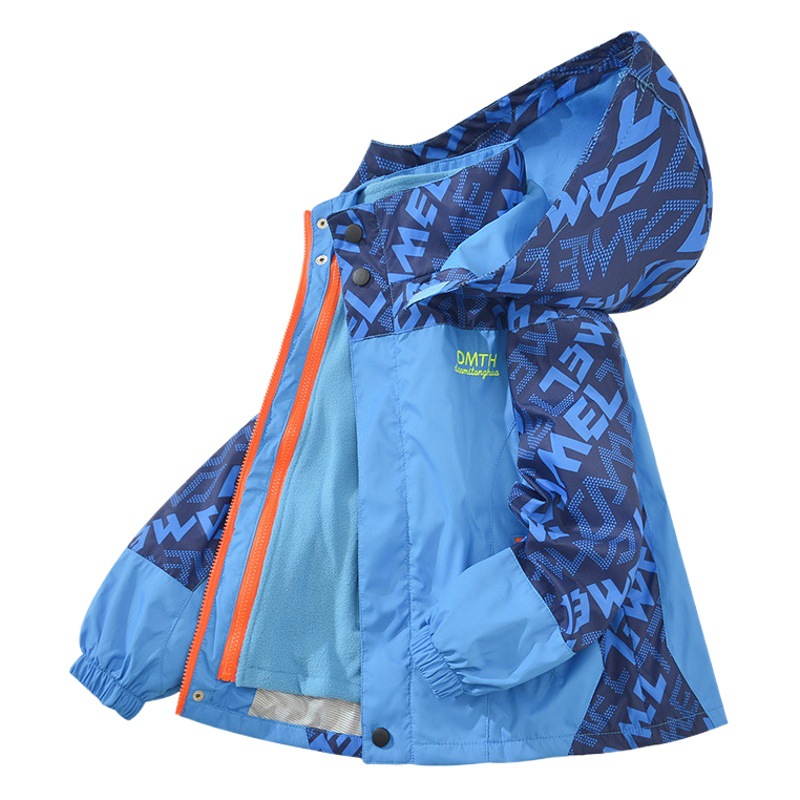 Men's Children's Wear Autumn and Winter Coat 2025 New Thickened Autumn and Winter Girl's Styish Three-in-One Removable Front Style Clothes