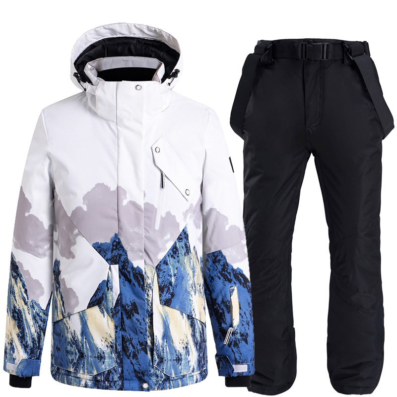 Picture of New Snowboard Ski Suit suit Men's and Women's Couple's Warm Thickened Korean Style Ski Suit Pants