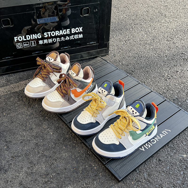 Children's sneakers cartoon fashion 2025 autumn/winter new Korean style girls' casual shoes with soft soles and boys' running shoes