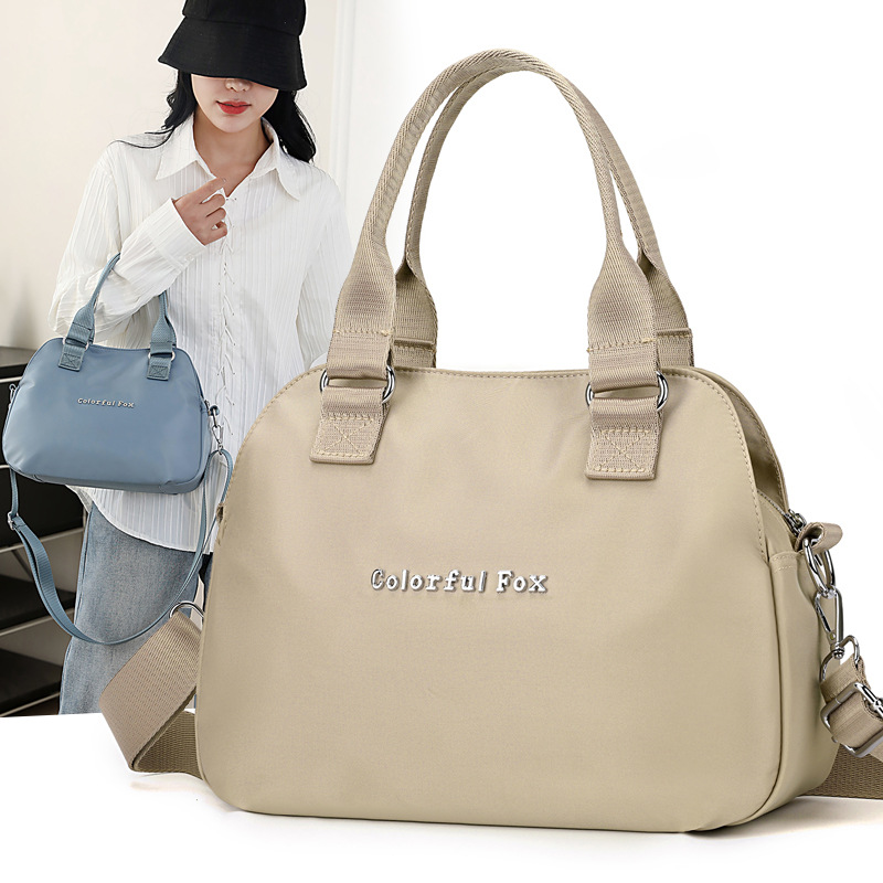 Foreign Trade Large Capacity Casual Nylon Women's Bag Fashionable All-match Waterproof Casual Shoulder Bag Women's Lightweight Crossbody Bag