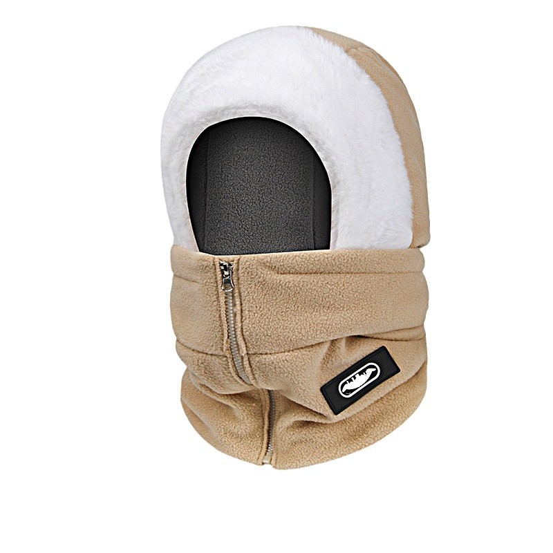 Picture of Autumn and Winter Warm Hat Outdoor Riding Windproof Cold Riding Hat fleece-lined Lei Feng Hat Thickened Neck Protection Mask