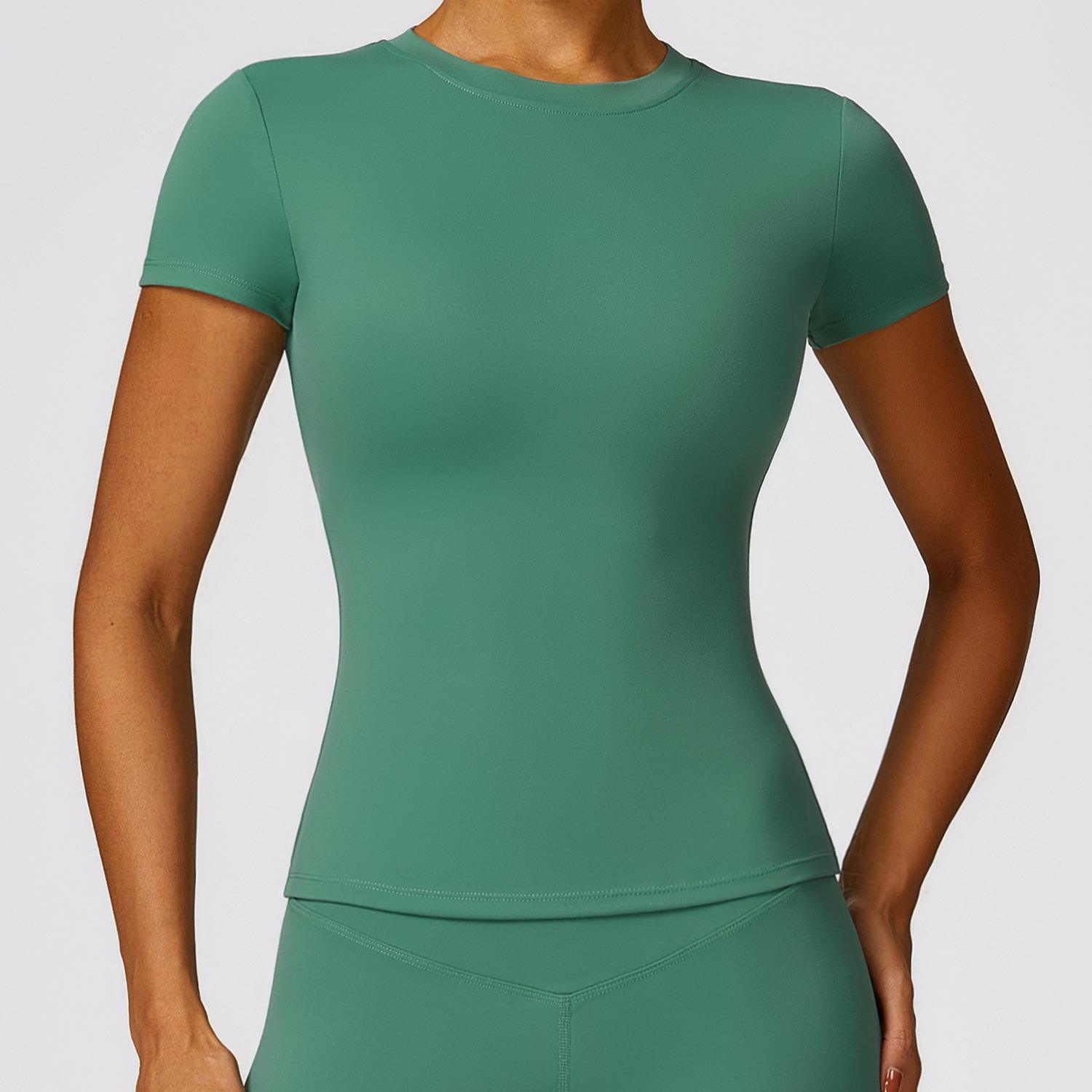 Picture of Zechuang spring T-shirt quick-drying yoga clothes short-sleeved fitness top blouse outdoor running sports short-sleeved female 8455