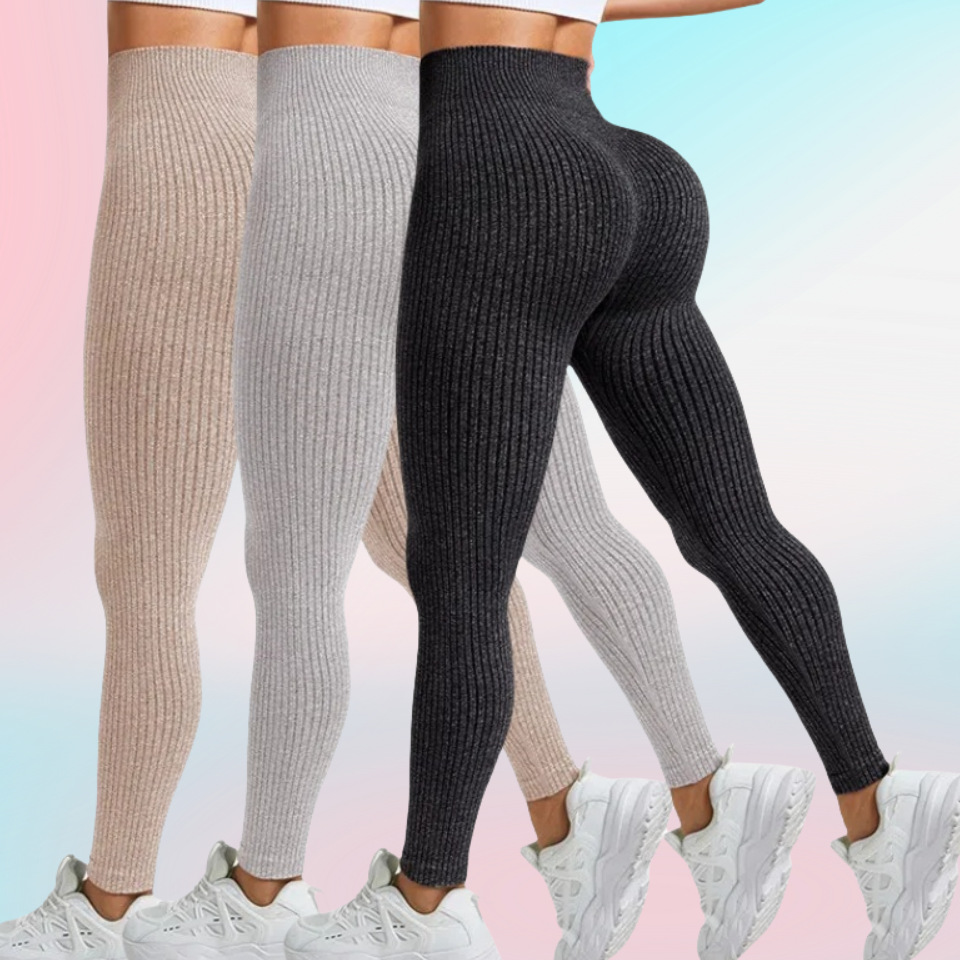 New Popular Ab Yarn Threaded Seamless Yoga Pants Fitness Pants Outdoor Tights Sports Pants Women's Leggings
