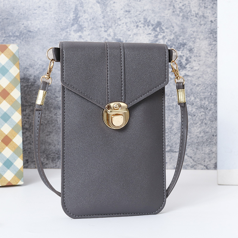 Picture of Touchscreen Mobile Phone Coin Purse Women's New Fashionable Multi-function Korean Style Fashionable Shoulder All-match Simple Crossbody Bag