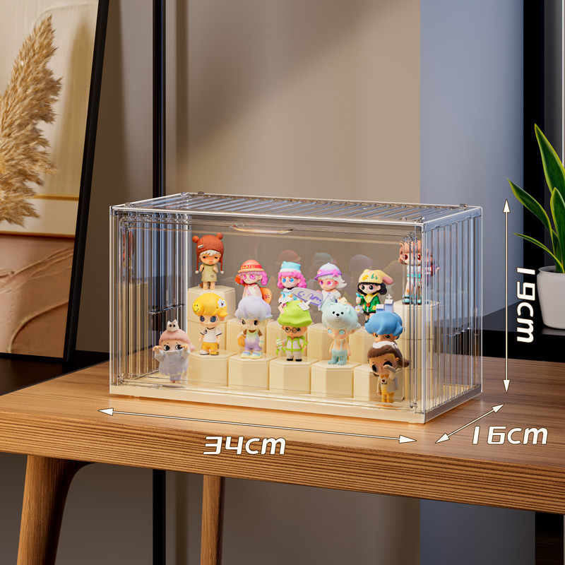 Picture of Blind Box Display Box Hand-Made Acrylic Storage Transparent Bubble Mart Display Cabinet Dust-Proof Box Toy Building Block Display