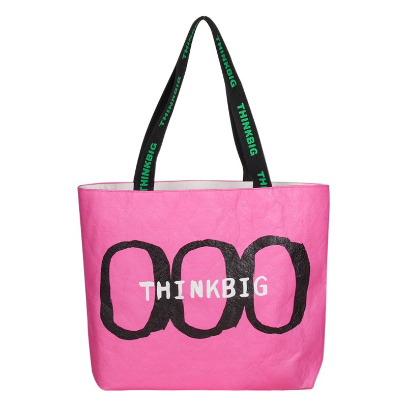 Factory DuPont paper bag custom printed logo vintage canvas bag wenchuang shopping bag washing tear resistant environmental protection bag