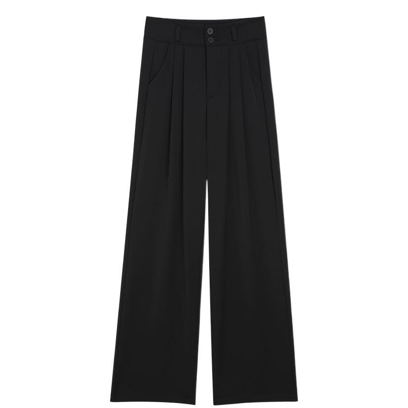 Suit Pants for Women Spring and Autum 2025 New High-Waisted Narrow Straight Wide-Leg Pants with Drape