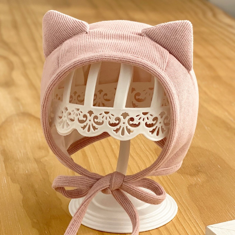 Picture of Baby Hat Spring and Autumn Baby Cute Super Cute Autumn and Winter Baby Ear Protection Newborn Female Baby Fetal Hat Boy