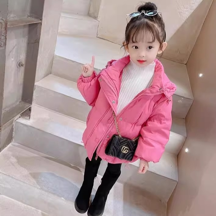 Picture of Girls' cotton-padded coat winter clothing 2023 Korean style new style little girl Western style thickened cotton-padded coat children's down cotton-padded jacket fashion