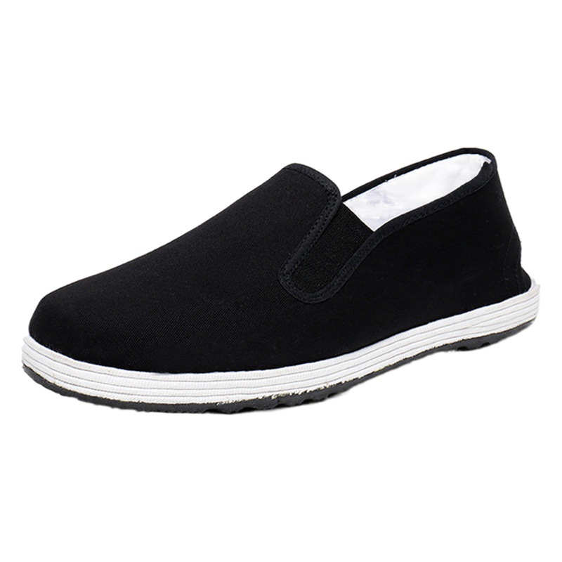 Old Beijing cloth shoes men's handmade lasagna old cloth shoes middle-aged and old black cloth shoes non-slip wear-resistant casual cloth shoes
