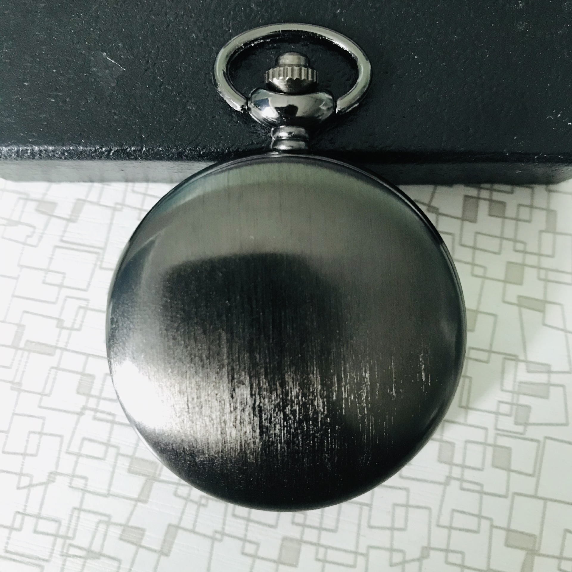 Picture of Pocket watch glossy laser logo lettering retro flip two-sided light quartz pocket watch Boshia leisure pocket watch wholesale