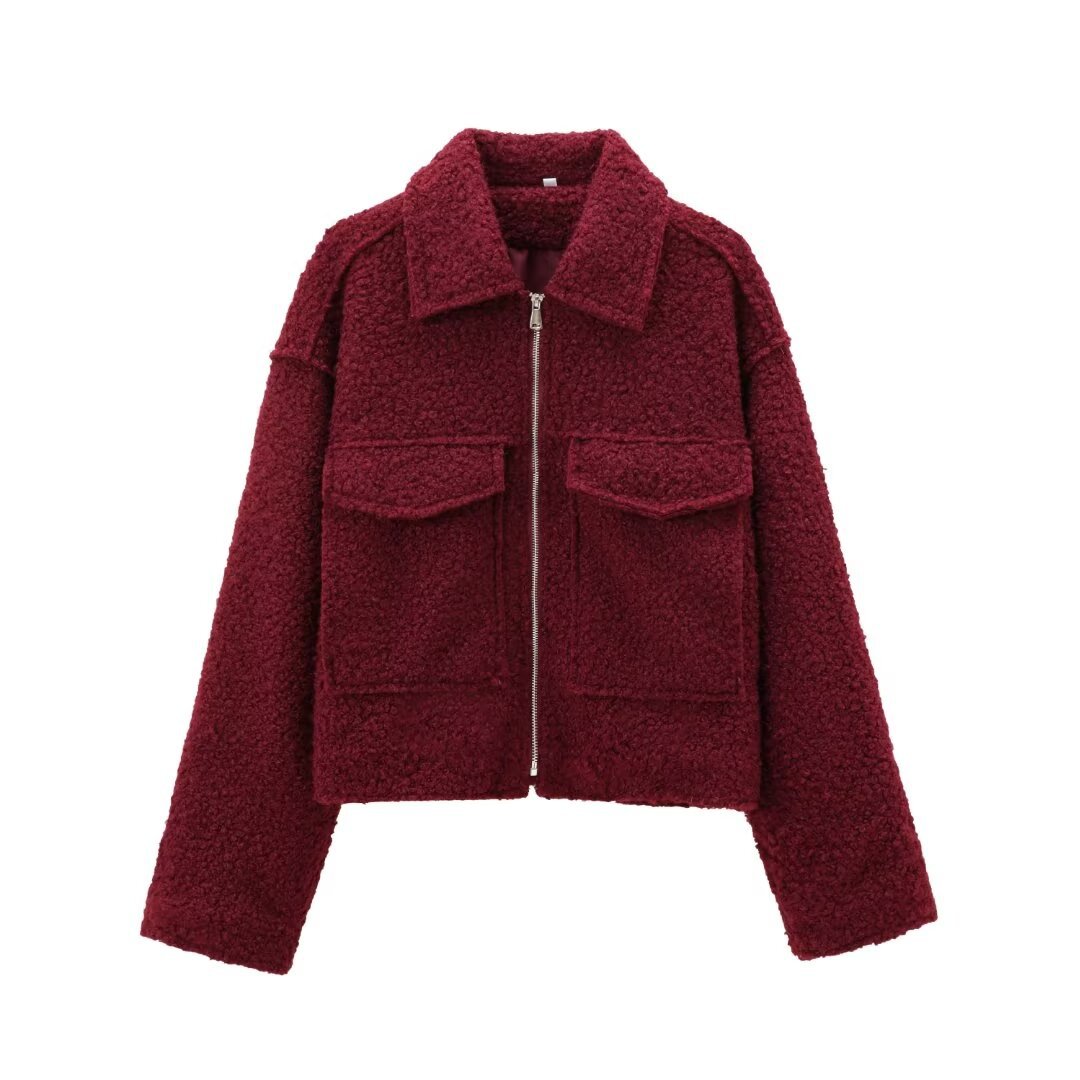 Picture of 2024 autumn and winter new European and American cross-border women's street fashion soft tweed short jacket coat w085 965237