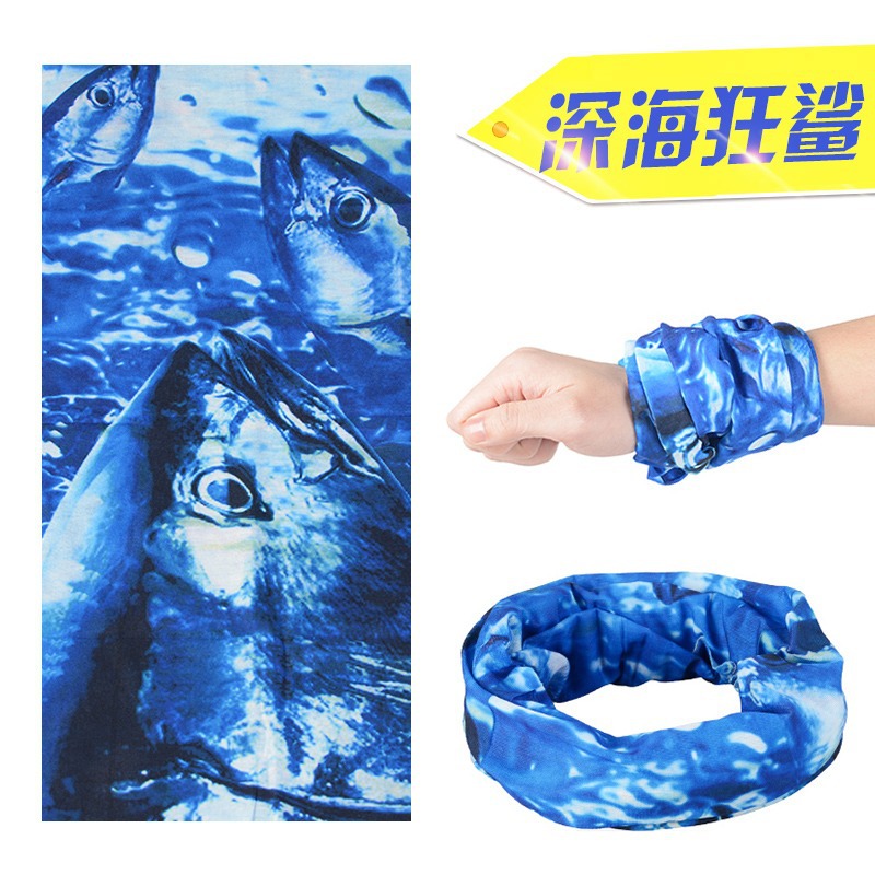Picture of Magic Hood Face Scarf Men's Sports Outdoor Sunscreen Neck Protector Neck Sleeve Thin Women's Fishing Riding Varied Scarf