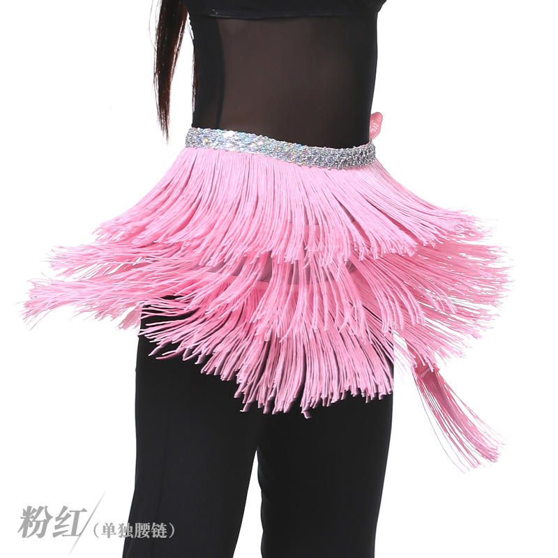 Picture of Dancer three-layer tassel waist chain belly dance waist chain belly dance tassel hip towel tassel belt wholesale
