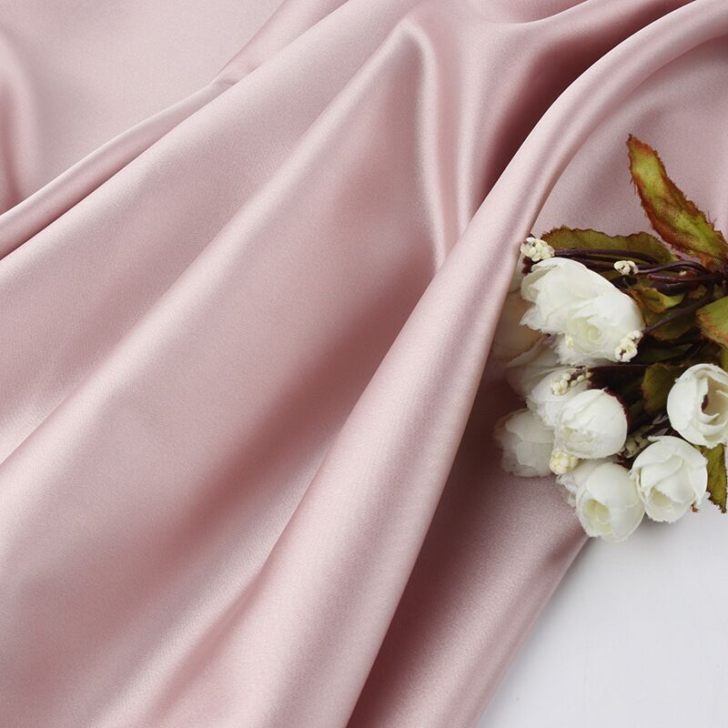 Rose forging cherry blossom forging imitation acetate fabric light elastic satin women's cheongsam dress evening dress fabric