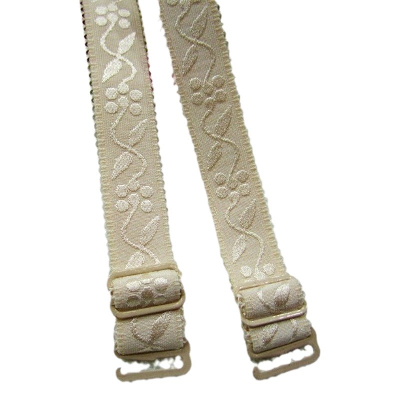 [Factory Low Price Wholesale] 1.5cm Bra Cloth Shoulder Straps Intimates Jacquard Shoulder Straps Individually Packaged