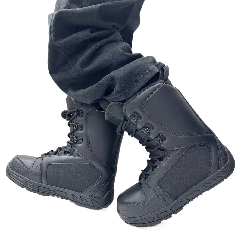 Snowboard Boots, Adult Lace-Up Snow Boots, Warm and Cold-Proof Ski Equipment, Adult Unisex