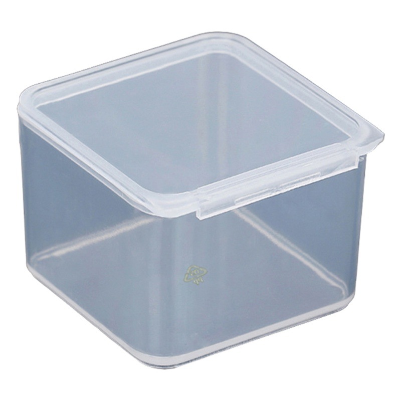 Wholesale transparent plastic box small square box PP box with lid mini product packaging plastic box parts box