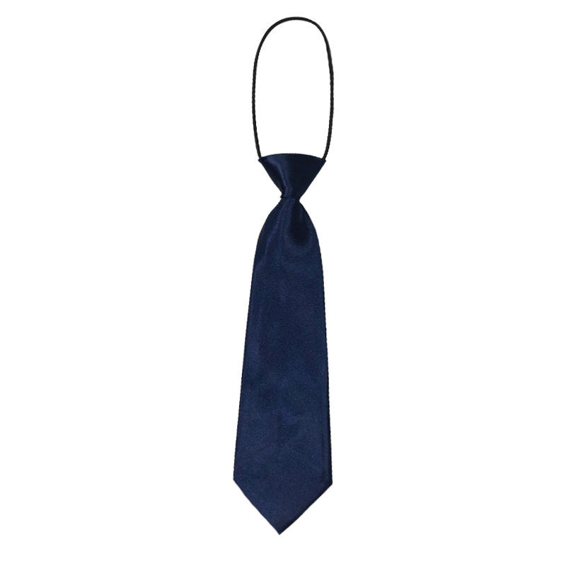Picture of Children's solid color small tie boys and girls plain color short elastic belt baby children's children Primary School students Shengzhou manufacturers