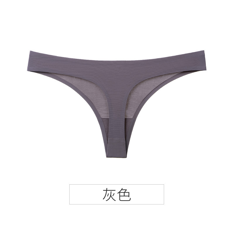 Picture of Explosions ice silk seamless thong women pure wind European and American women sexy tback foreign trade T pants sports fitness
