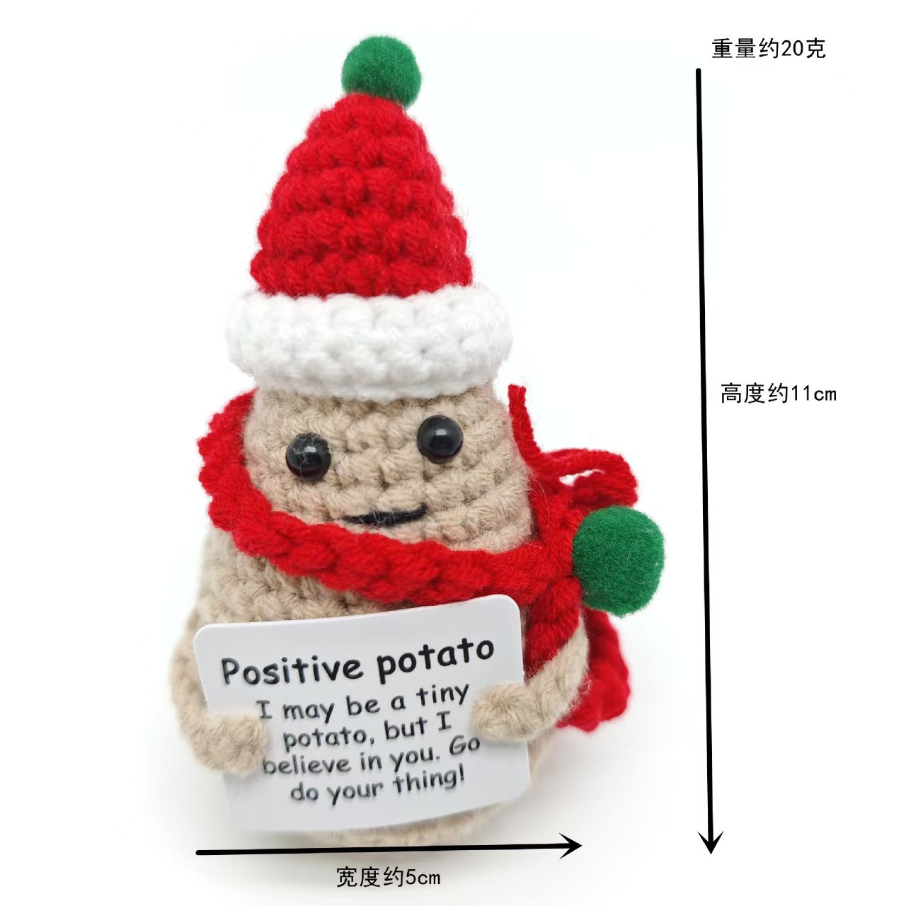Picture of A Handmade Wool Woven Pendant Internet Celebrity Funny Positive Energy Vegetable Finished Fruit Doll Ornaments Pendant