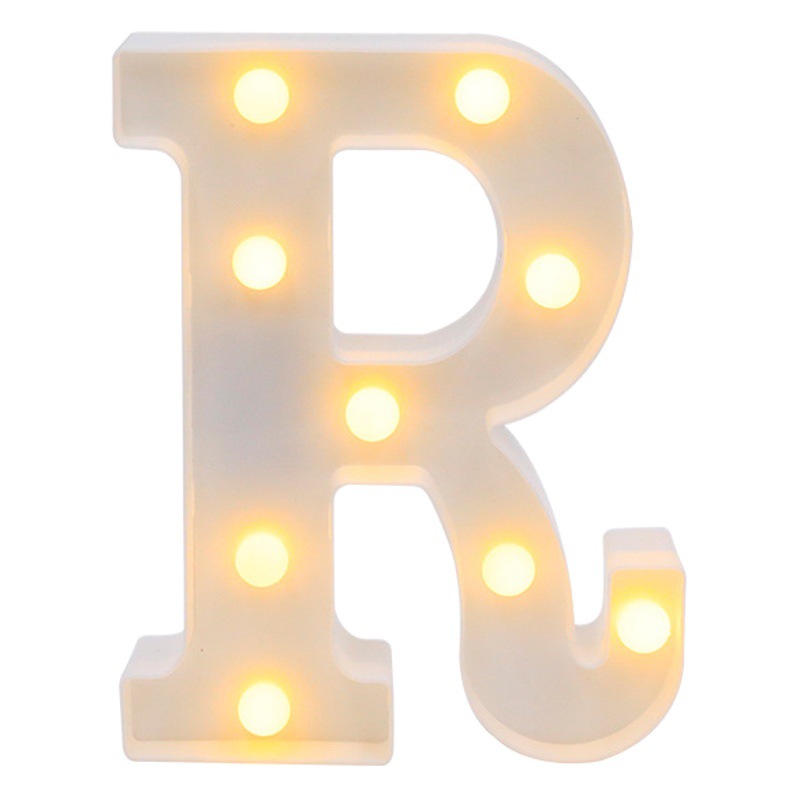 INS Hot Sale 26 English LED Alphabet Lights Symbol Modeling Lights Wedding Night Lights Birthday Confessions Proposal Lights