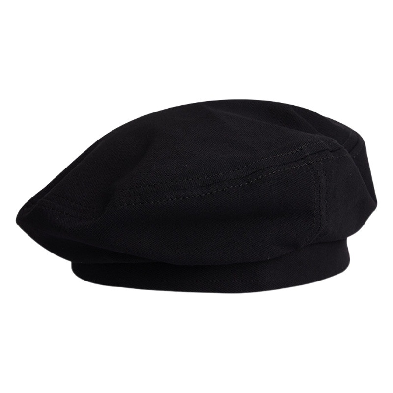 Picture of Spring and Summer pure cotton retro beret girls' Korean style solid color versatile cute painter hat ins Japanese style beret hat