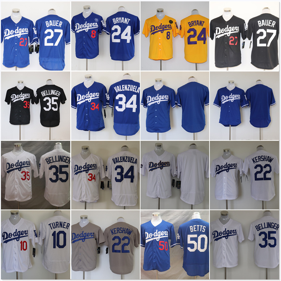 Foreign Trade Wholesale Dodge Blue Blank Elite White Fan Commemorative Edition Jersey Jersey Sport Baseball Suit Loose
