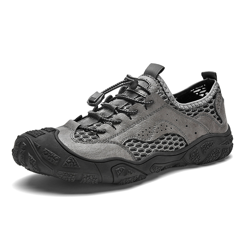 88366 Men's Shoes Outdoor Casual Shoes Summer Hollow-out Ventilated Mesh Shoes Large Size Hiking Hole Sports Shoes