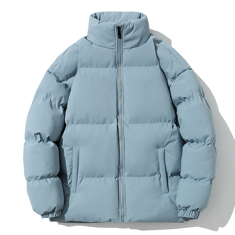 Picture of 2025 Autumn and Winter New Cotton-Padded Jacket Korean Style Stand-Up Collar Slim Fit Couple Versatile Cotton-Padded Jacket Slim Fit Short Jacket Men's Batch