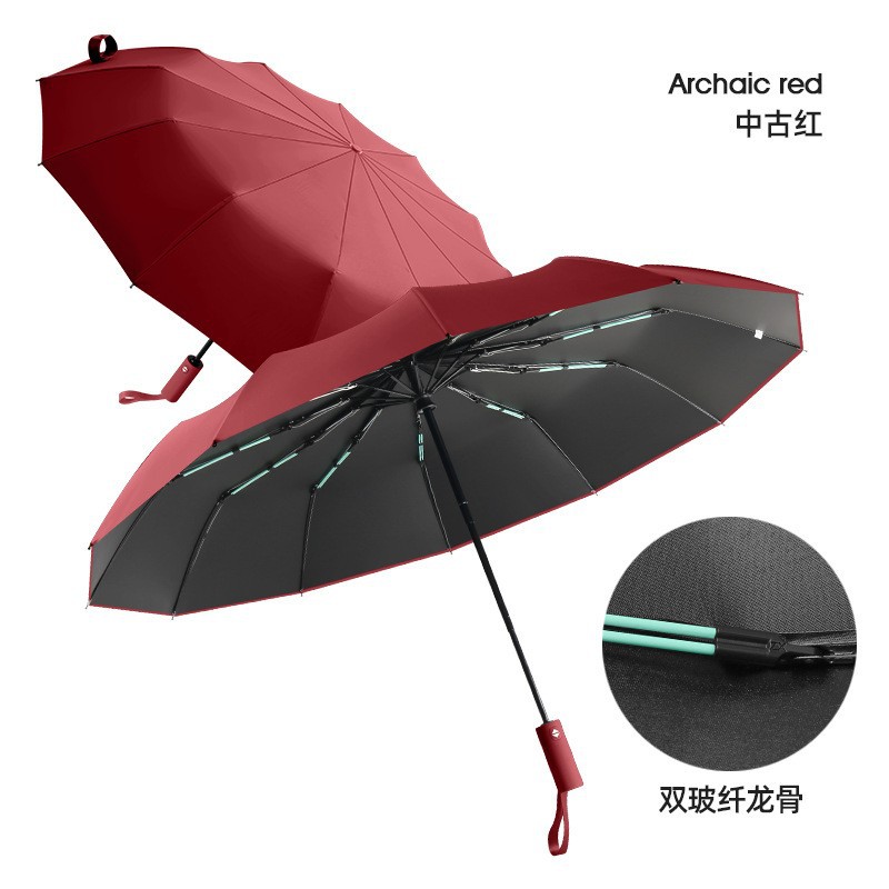 Picture of Fully Automatic Umbrella 32 Ribs, Rain or Shine, Sun Protection, Uv Protection, Foldableable Sunshade Umbrella for Men and Women, Gift Wholesale