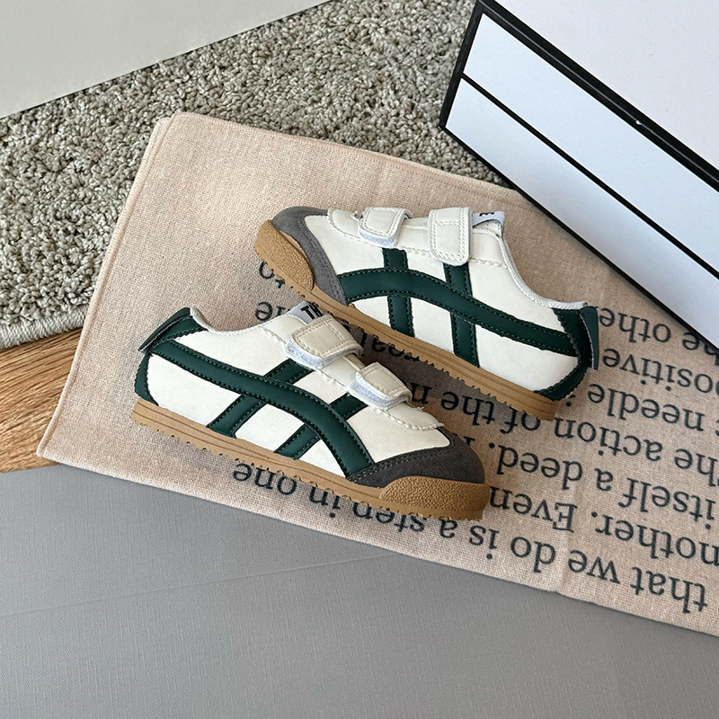 2025 Spring and Autumn New Children's Forrest Gump Shoes Korean Fashion Boys and Girls Casual Board Shoes Velcro Baby sneaker