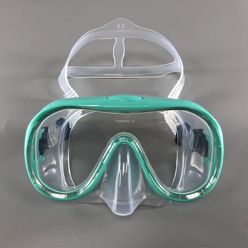 Picture of New diving goggles large frame HD adult snorkeling mirror tempered glass liquid silicone mask diving equipment