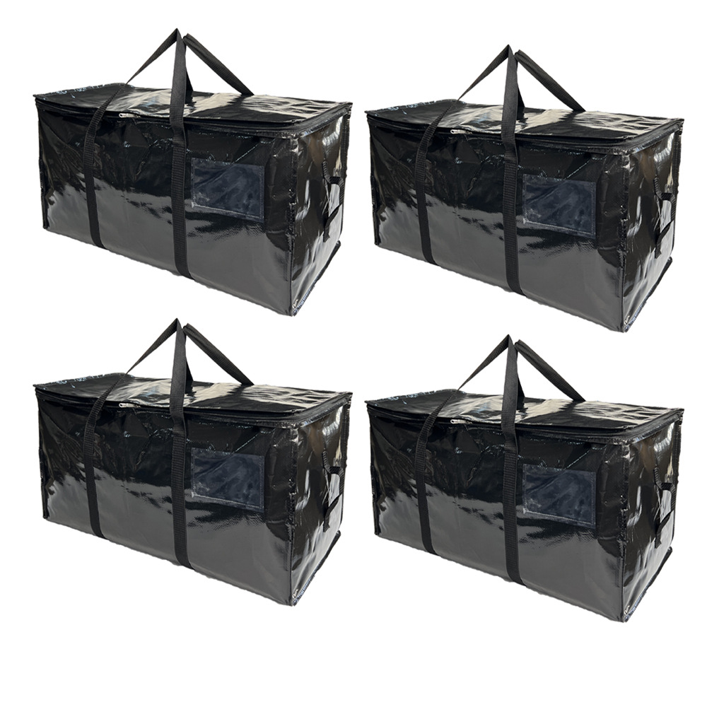 Cross-border Hot Super Capacity Storage Bag Idle Clothes Storage Bag Mobile Box Plastic Storage Handbag