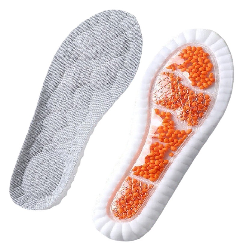 Pu Sports Insole Summer Military Training Soft Bottom Air Cushion Shock-Absorbing Popcorn Men's Sweat-Absorbent Breathable Running Insole Wholesale