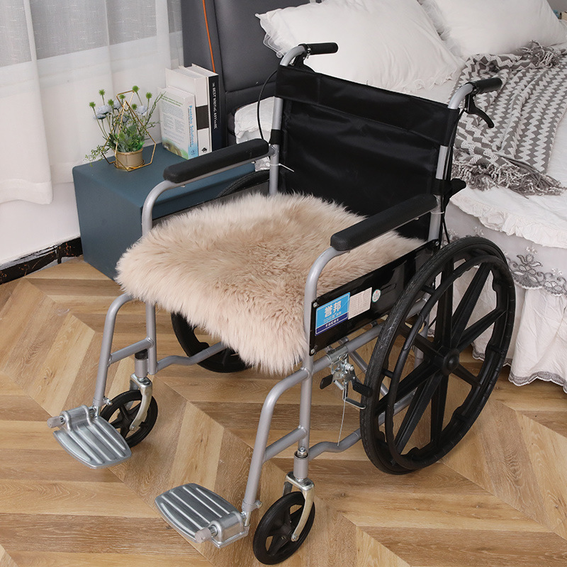 Picture of Wool Wheelchair Cushion Fur Integrated Sofa Cushion Living Room Bedroom Floor Mat Thickeneded Plus Logo Chair Cushion Wholesale