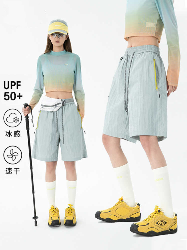 Wassup Joint Quick-Drying Ice Silk Shorts Women's Summer 2025 New Outdoor Workwear Small Sports Five-Point Pants
