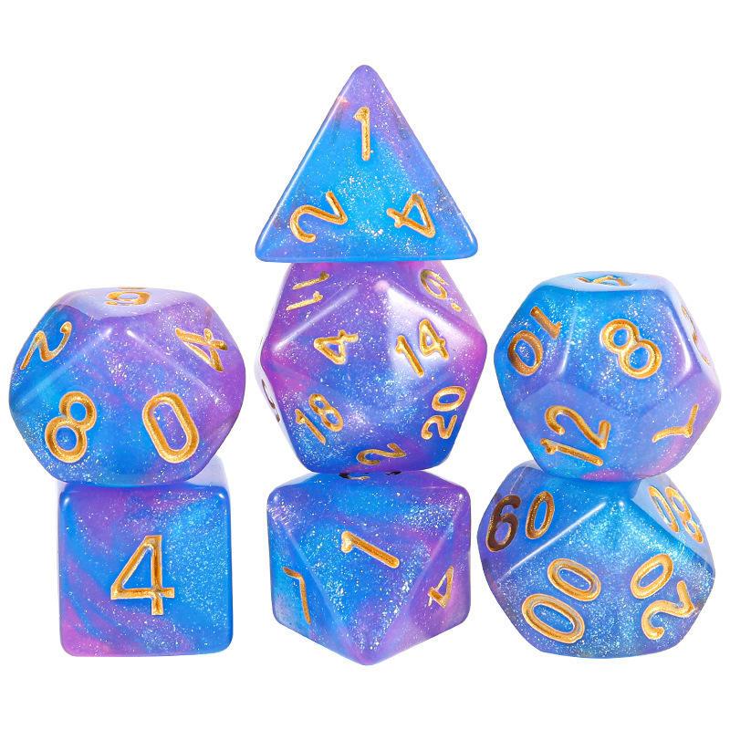 Picture of Star new multi-sided dice digital dice running group table game accessories 4/6/8/10/12/20 sieve props