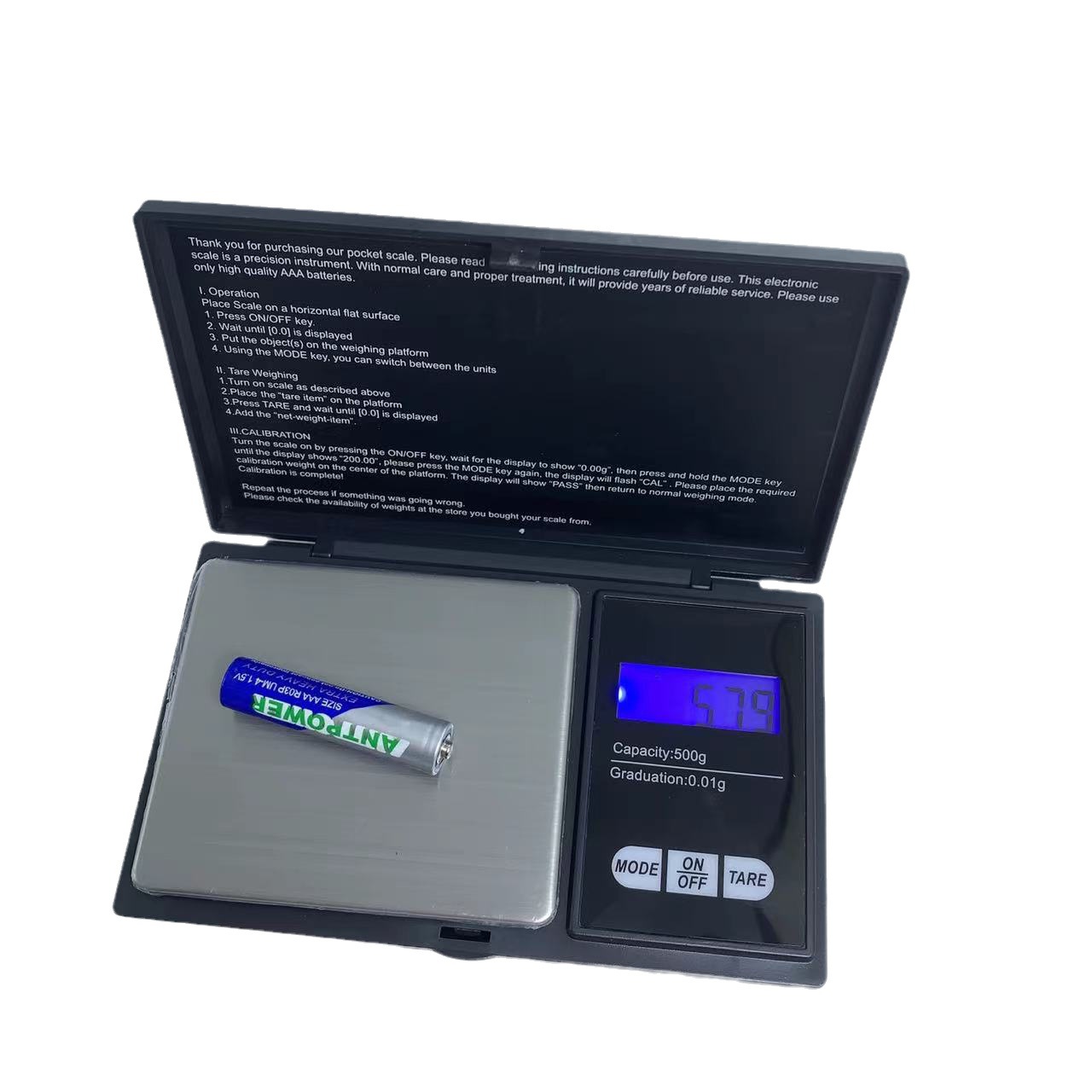 Picture of Foreign trade cs jewelry scale mini English electronic scale high precision gram scale portable pocket scale gold scale electronic scale