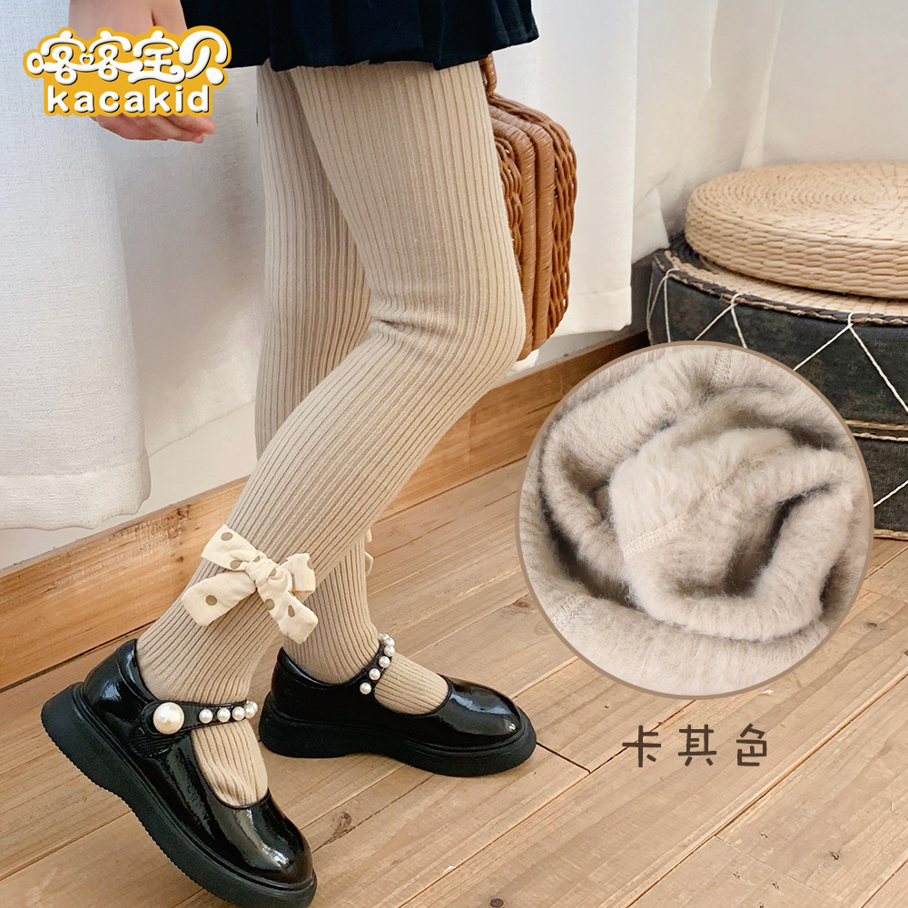 Picture of Children's Velvet Type a Leggings Baby Winter Warm Pantyhose Baby Thickeneded Pantyhose Girls Girls Wholesale