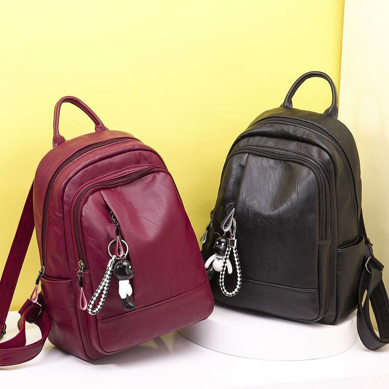 Picture of Backpack for Women 2025 New Trendy Korean Version Versatile Fashion Soft Leather Women's Backpack Female Student School Bag Women's Bag