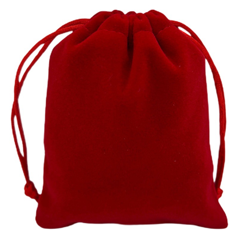 Black Gray jewelry flannel drawstring pocket hair dryer charging treasure headphones large velvet cloth bag in stock