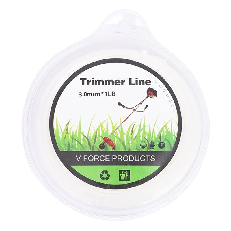 Factory lawn mower universal straw rope is not easy to break nylon rope steel wire weeding rope serrated trimming line straw rope